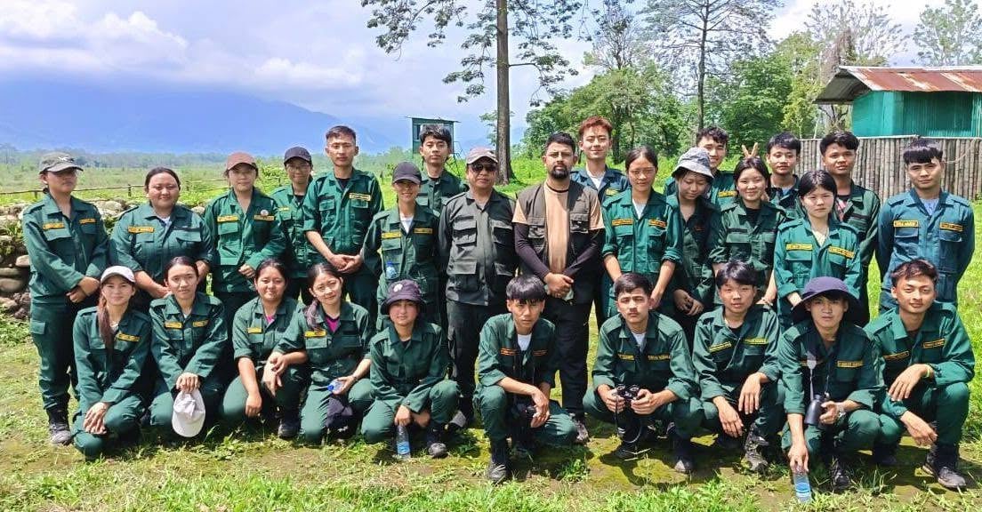 Forestry students with their module tutor and HoD